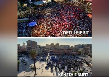 Diferenca PS-PD shfaqet qartë me dy mitingjet, Berisha dështon keq në qytetin…