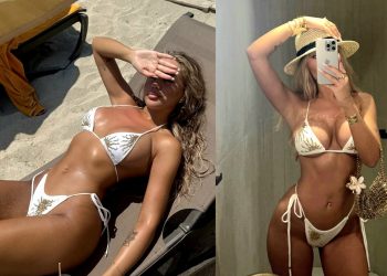 Modelja kosovare nuk i lë vend imagjinatës, shfaqet me tanga. Kujdes kur t’i shikosh…