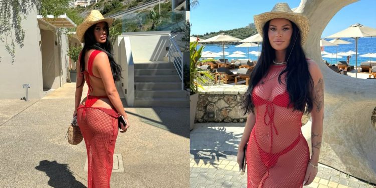 Santiana “përvëluese” në jug të Shqipërisë, fustani transparent tregon të pasmet “bombastike”/ FOTO