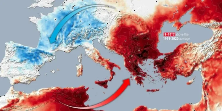 E bujshme/ Valë rekord e të nxehtit, Shqipëria pjesë e zonës së kuqe
