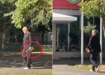 VIDEO/ Edi Rama surprizohet për ditëlindje në hyrjen e selisë së PS, çfarë mban në duar…