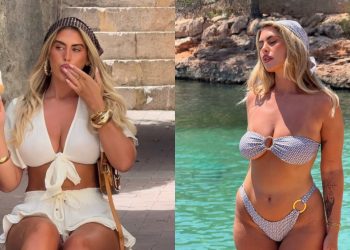 Modelja çmend meshkujt me fustanin transparent, kujdes kur t’i shikosh…