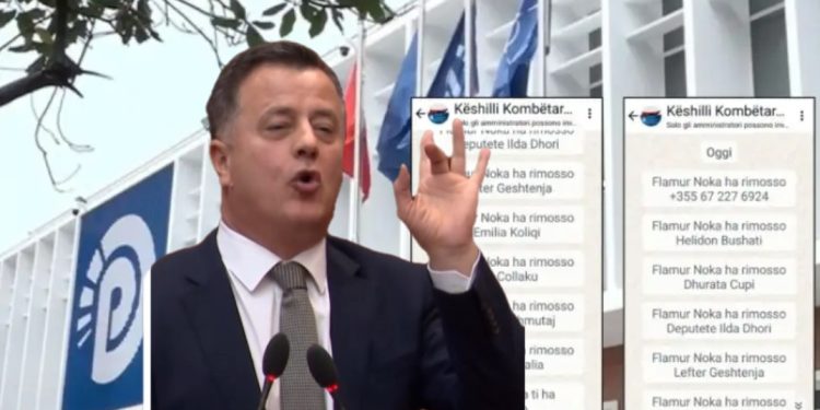 Flamur Noka nis “fshesën” në PD/ Papritur heq nga grupi i WhatsApp…