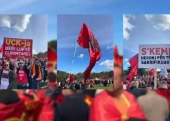 Haga “vishet” kuqezi/ Mijëra shqiptarë në protestë: Lironi çlirimtarët…