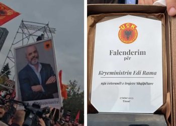 “Shpëtimtar i Shqiptarëve”/ Dhurata befasuese e UÇK-së për kryeministrin Rama….