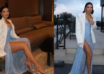 Modelja kosovare e “djeg” rrjetin me fustanin transparent, kujdes kur t’i shikosh…