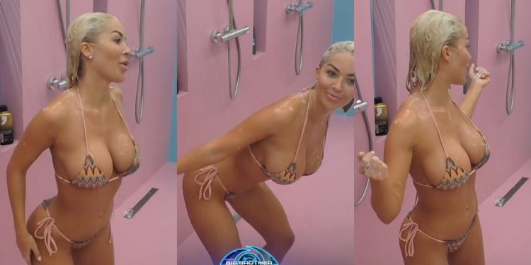 Nami në Big Brother Kosova/ Banorja i “vë flakën” me kërcimin në dush (VIDEO)