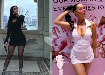 Rrjeti merr “flakë”! Santiana Maloku provokon me paraqitjen e re në të zezë