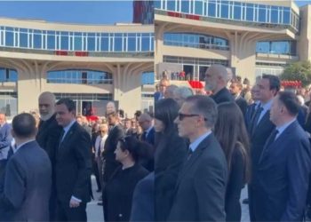 Rama e Kurti ecin “krah për krah” në homazhet e Fatos Nanos/ Çfarë biseduam në…