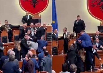 Berisha shkakton kaos në Kuvend, Klevis Balliu hipën mbi tavolinë për të kaluar tek ministrat…