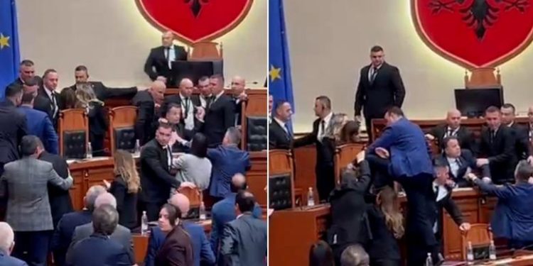 Berisha shkakton kaos në Kuvend, Klevis Balliu hipën mbi tavolinë për të kaluar tek ministrat…