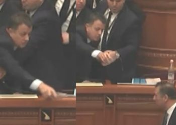 Kuvendi i turpit! Flamur Noka bën gjestin e papritur ndaj komandantit të Gardës/ Shiko VIDEO-n…