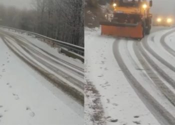 Erdhi dimri! Reshje dëbore pas mesnate, kjo zonë e vendit “zgjohet” e zbardhur…