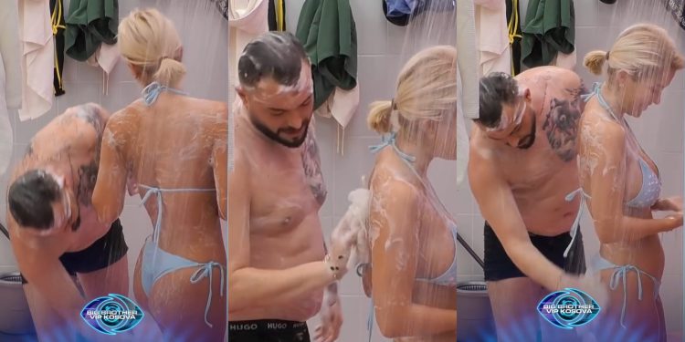 VIDEO/ Limi ia fërkon të pasmet Dolces në dush, Alba “tërbohet” dhe bën këtë veprim…