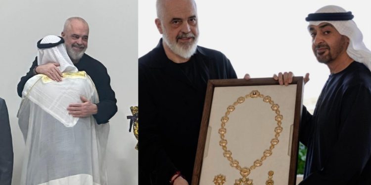 Kryeministri Edi Rama nderohet me “çmimin special” nga Presidenti i Emirateve të Bashkuara