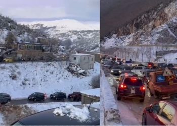 VIDEO/ Reshjet e dëborës në Dajt “tërbojnë” kryeqytetasit, shikoni çfarë u ndodhi rrugës në…