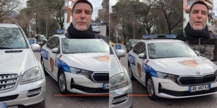 VIDEO/ Nga sot 6 muaj BURG! Erion Braçe del në rrugët e Tiranës, makina e policisë shkel ligjin…