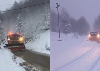 Reshje të dendura të dëborës! Një tjetër zonë “zgjohet” e zbardhur, trashësia arrin…