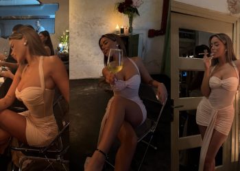 Modelja kosovare nuk i lë vend imagjinatës, i “vë flakën” me fustanin transparent…