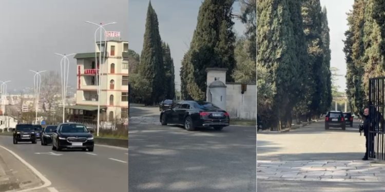 VIDEO/ Kryeministri zhvillon takimin e papritur, eskorta e Ramës sapo mbërrin në…