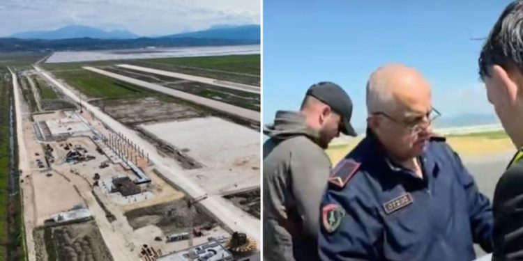 PLAS keq në aeroportin e Vlorës, ndërhyn Policia! Kompanitë ndërtuese në “sherr”…