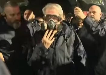 “Të q**** r***, do e paguani te Zoti o k*rva”, demokratët i turren Policisë, efektivi shkëputet nga gardhi…