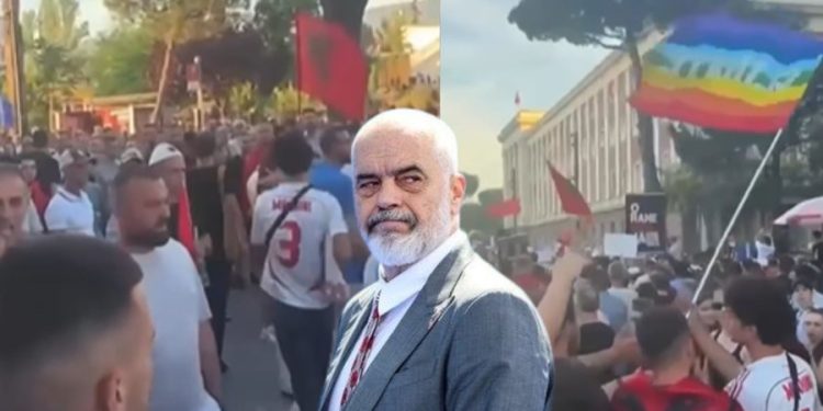 “Kjo nuk është Shqipëria që besojmë”, Rama reagon për incidentin në protestë: Me djalin…