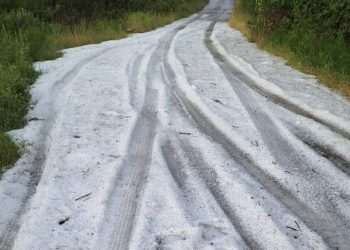Kapriçot e motit/ Pamje të pabesueshme! Breshëri si dëborë “pushton” këtë zonë të Shqipërisë, shkatërron…