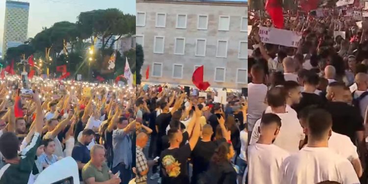 Tirana në kaos! Çdo rrugë e bllokuar, tuma e protestuesve “derdhet” në rrugë…