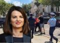 “Plas sherri”/ Protestuesit përplasen me Policinë dhe sulmojnë automjetin e Albana Koçiut…