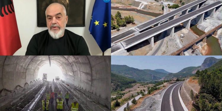 Kjo është super rruga! Tjetër tunel, Rama tregon aksin e ri që lidh Tiranën me…
