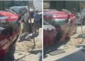 E FUNDIT/ Aksident i rëndë në Tiranë, automjeti përmbyset në mes të rrugës
