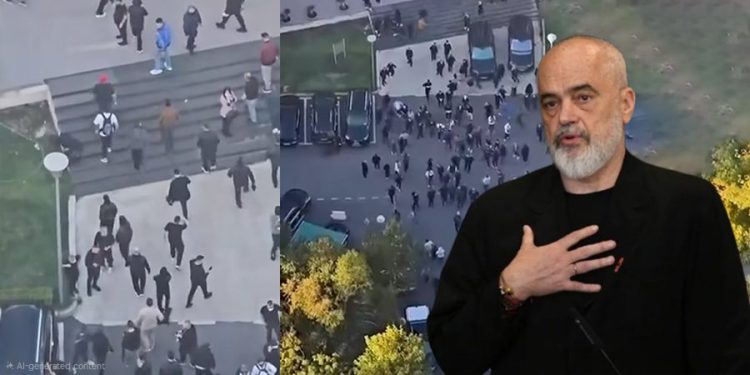 Tirana në kaos! Kryeministri Rama reagon sërish, publikon PAMJET nga selia e PD