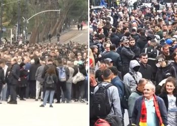 Përplasje mes protestuesve/ Studentët përzënë deputetët e Berishës, nuk i lejojnë…