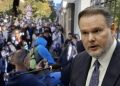 Protesta para Ministrisë së Arsimit, ministri i Brendshëm Ervin Demo i bën thirrje studentëve: Jini…